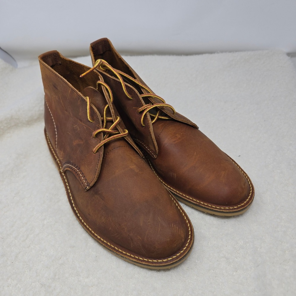 NEW Red Wing Weekender Chukka Men 9 Brown Leather 3322 Copper Rough & Tough
